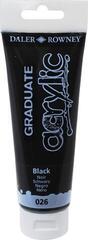 Akrilna boja Daler Rowney Graduate Акрилне боје Black 120 ml 1 kom