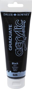 Aκρυλικό Χρώμα Daler Rowney Graduate Ακρυλική μπογιά Black 120 ml 1 τεμ. - 1