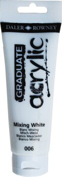 Culoare acrilică Daler Rowney Graduate Vopsea acrilică Mixing White 120 ml 1 buc - 1