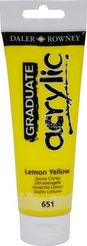 Akrilfesték Daler Rowney Graduate Akril festék Lemon Yellow 120 ml 1 db - 1