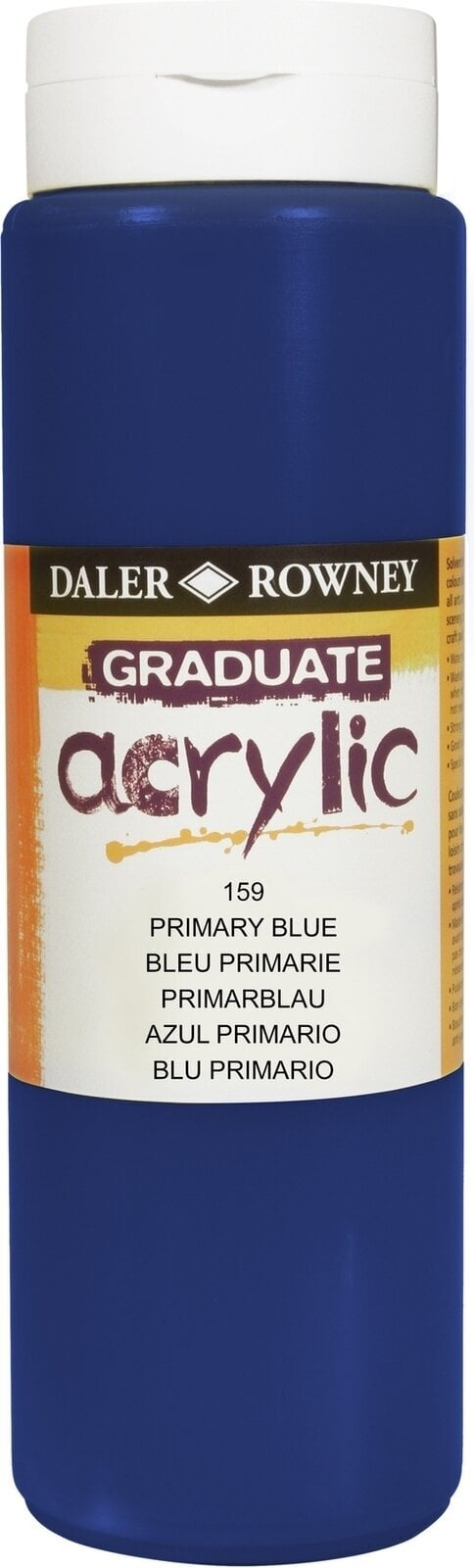 Culoare acrilică Daler Rowney Graduate Vopsea acrilică Primary Blue 500 ml 1 buc