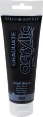 Akrilna boja Daler Rowney Graduate Akrilna boja Pearl Black 120 ml 1 kom