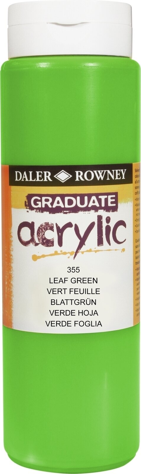 Culoare acrilică Daler Rowney Graduate Vopsea acrilică Leaf Green 500 ml 1 buc