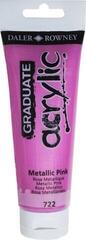 Akrilna boja Daler Rowney Graduate Akrilna boja Metallic Pink 120 ml 1 kom