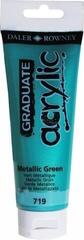 Culoare acrilică Daler Rowney Graduate Vopsea acrilică Metalic Green 120 ml 1 buc.
