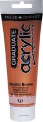 Akrylmaling Daler Rowney Graduate Acrylic Paint Plastic Tube 120ml Metalic Brown