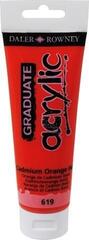 Pintura acrílica Daler Rowney Graduate Acrylic Paint Cadmium Orange Hue 120 ml 1 ud.