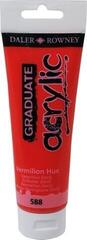 Akrylová barva Daler Rowney Graduate Akrylová barva Vermilion Hue 120 ml 1 ks