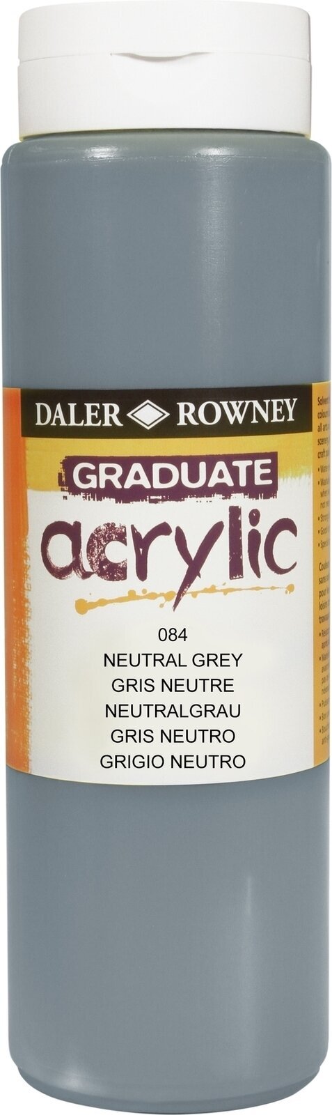 Akrylmaling Daler Rowney Graduate Akrylmaling Neutral Grey 500 ml 1 stk.