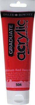 Akrilfesték Daler Rowney Graduate Akril festék Cadmium Red Deep Hue 120 ml 1 db - 1