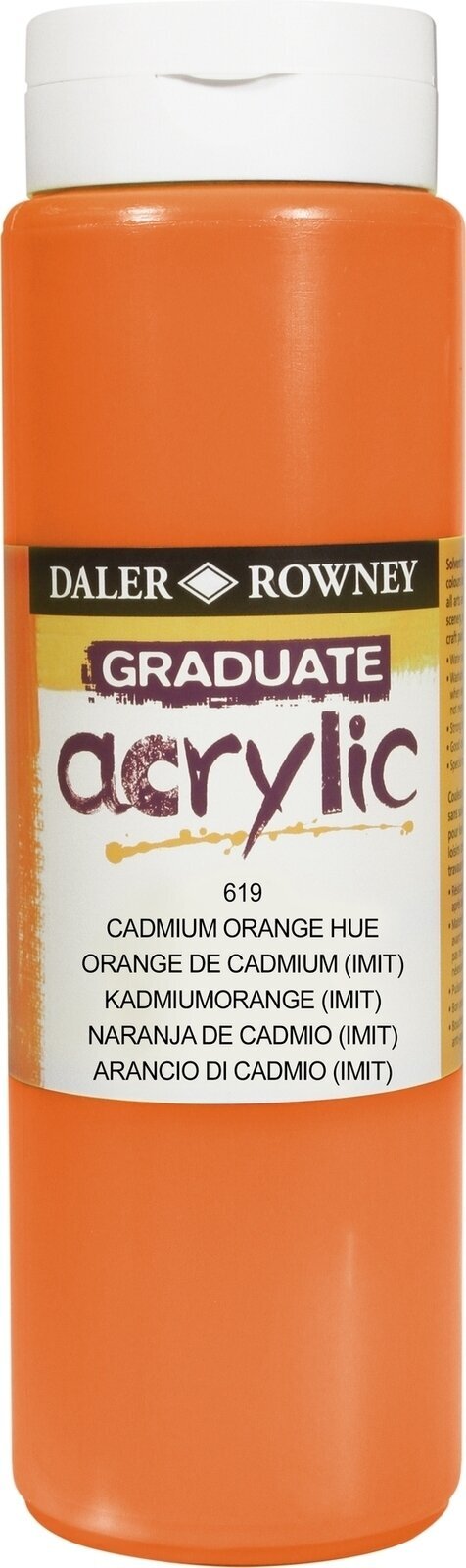 Colore acrilico Daler Rowney Graduate Colori acrilici Cadmium Orange Hue 500 ml 1 pz