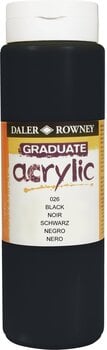 Akrilna boja Daler Rowney Graduate Akrilna boja Black 500 ml 1 kom - 1