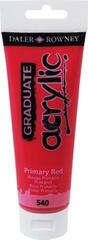 Akrylová barva Daler Rowney Graduate Akrylová barva Primary Red 120 ml 1 ks