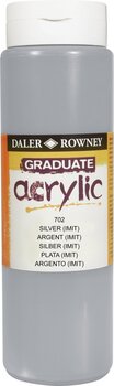 Culoare acrilică Daler Rowney Graduate Vopsea acrilică Silver Imitation 500 ml 1 buc - 1
