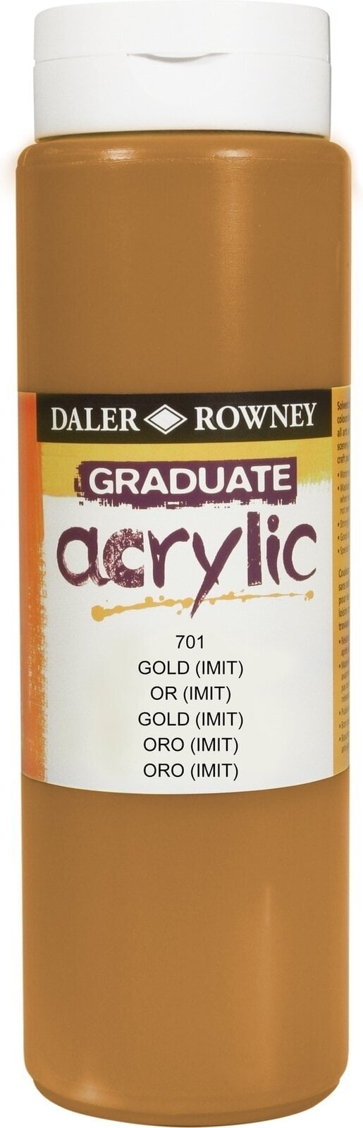 Colore acrilico Daler Rowney Graduate Colori acrilici Gold Imitation 500 ml 1 pz