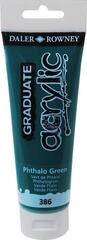 Akrylová barva Daler Rowney Graduate Akrylová barva Phthalo Green 120 ml 1 ks