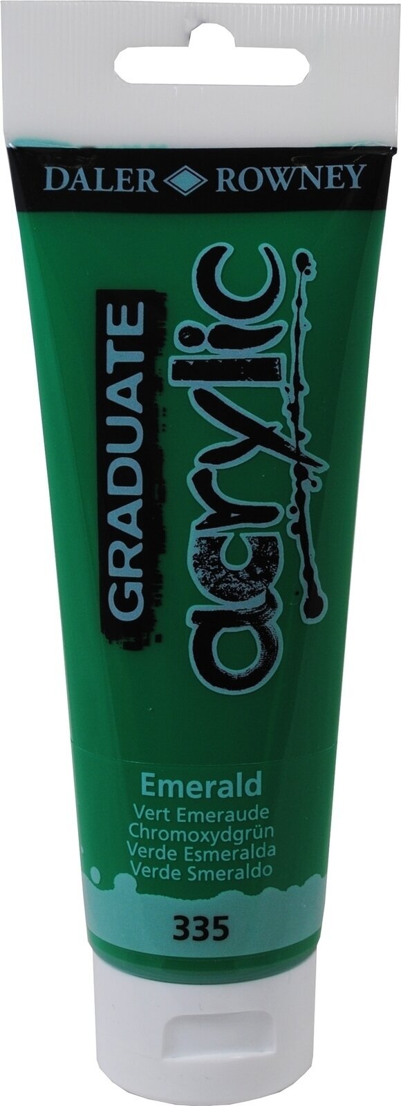 Akrylmaling Daler Rowney Graduate Akrylmaling Emerald Green 120 ml 1 stk.