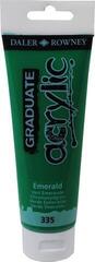 Akrylová barva Daler Rowney Graduate Akrylová barva Emerald Green 120 ml 1 ks