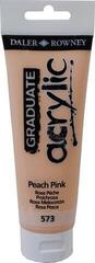 Akrylová barva Daler Rowney Graduate Akrylová barva Peach Pink 120 ml 1 ks