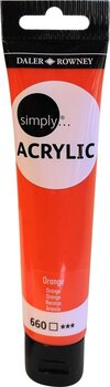 Akryylimaali Daler Rowney Simply Akryylimaali Orange 75 ml 1 kpl - 1