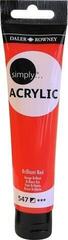 Akrilna boja Daler Rowney Simply Akrilna boja Brilliant Red 75 ml 1 kom