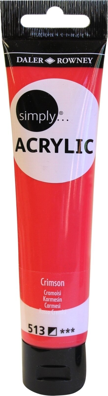 Akrylmaling Daler Rowney Simply Akrylmaling Crimson 75 ml 1 stk.