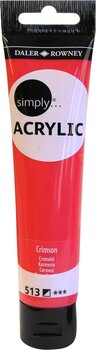 Acrylic Paint Daler Rowney Simply Acrylic Paint Crimson 75 ml 1 pc - 1
