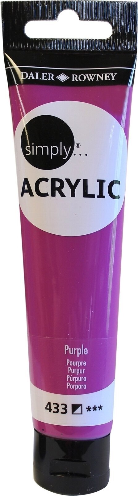 Acrylic Paint Daler Rowney Simply Acrylic Paint Purple 75 ml 1 pc