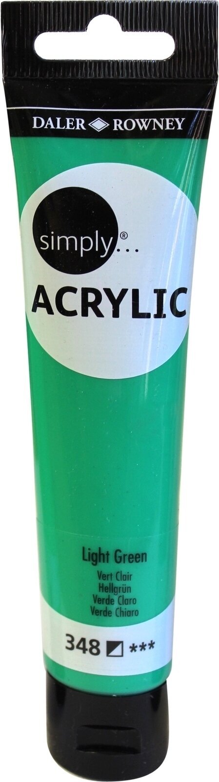 Peinture acrylique Daler Rowney Simply Peinture acrylique Light Green 75 ml 1 pc