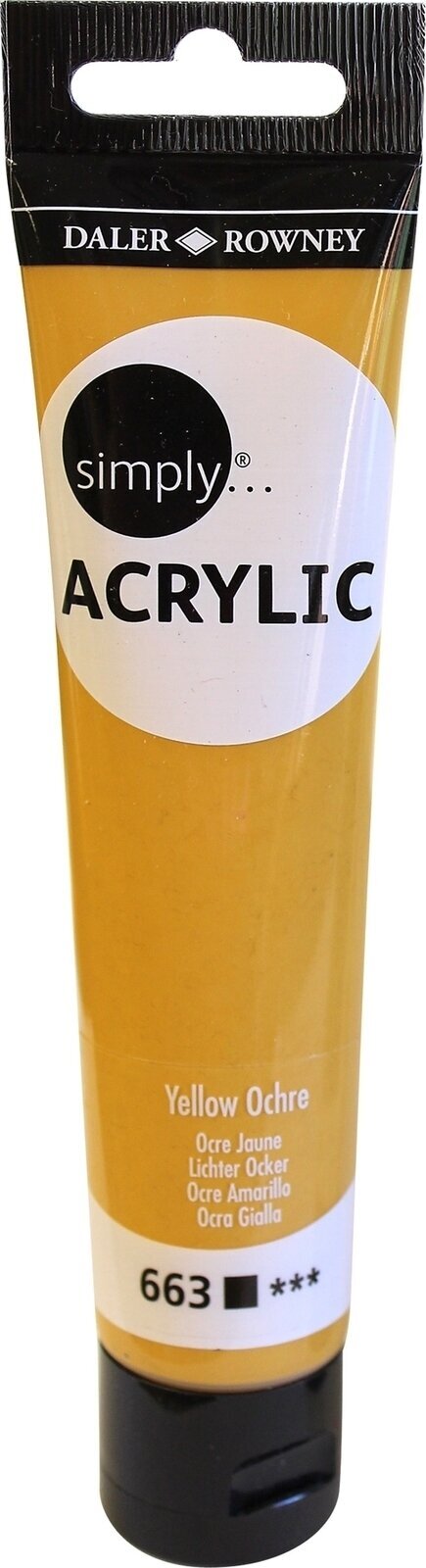 Aκρυλικό Χρώμα Daler Rowney Simply Ακρυλική μπογιά Yellow Ochre 75 ml 1 τεμ.