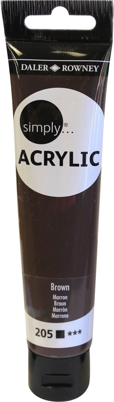 Akrylmaling Daler Rowney Simply Akrylmaling Brown 75 ml 1 stk.