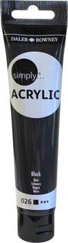 Peinture acrylique Daler Rowney Simply Peinture acrylique Black 75 ml 1 pc - 1