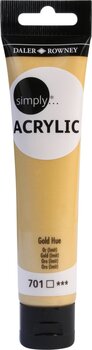 Colore acrilico Daler Rowney Simply Colori acrilici Gold 75 ml 1 pz - 1