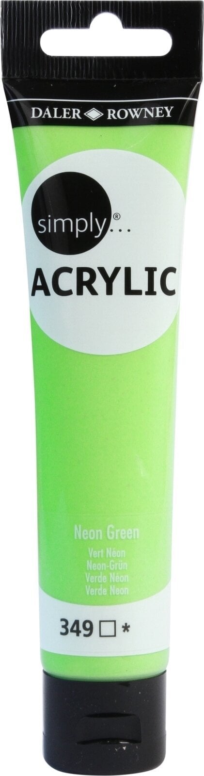 Tinta acrílica Daler Rowney Simply Tinta acrílica Neon Green 75 ml 1 un.