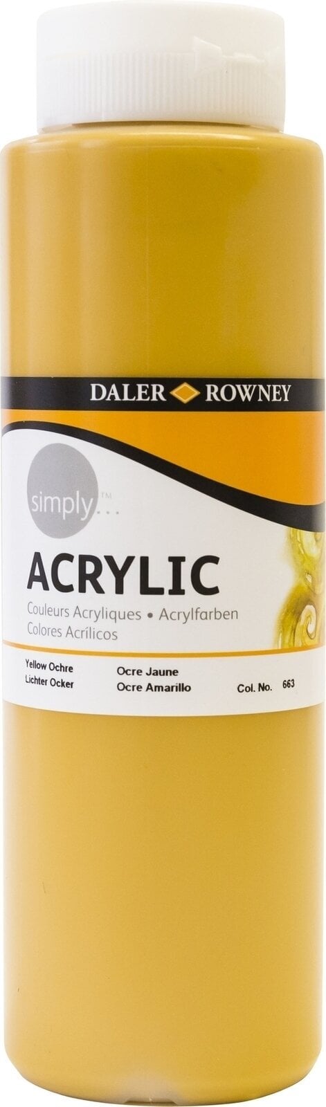 Acrylverf Daler Rowney Simply Acrylverf Yellow Ochre 750 ml 1 stuk