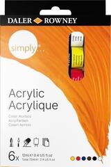 Akrilna boja Daler Rowney Simply Set akrilnih boja 6 x 12 ml