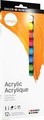 Akrilna boja Daler Rowney Simply Set akrilnih boja 12 x 12 ml