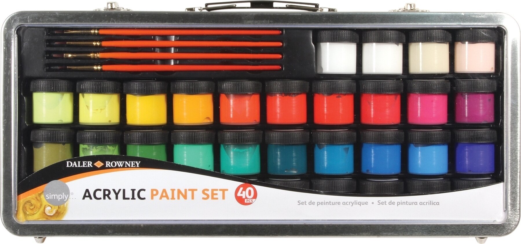 Akrilna boja Daler Rowney Simply Set akrilnih boja 34 x 18 ml