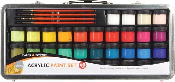 Akrilna barva Daler Rowney Simply Set akrilnih barv 34 x 18 ml - 1