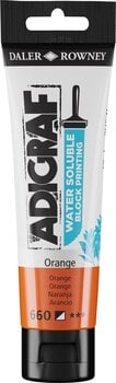 Culoare pentru linogravură Daler Rowney Adigraf Block Printing Water Soluble Colour Culoare pentru linogravură Portocaliu 59 ml - 1