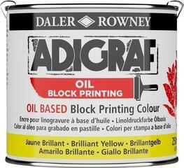 Peintures pour la linogravure Daler Rowney Adigraf Block Printing Oil Peintures pour la linogravure Brilliant Yellow 250 ml
