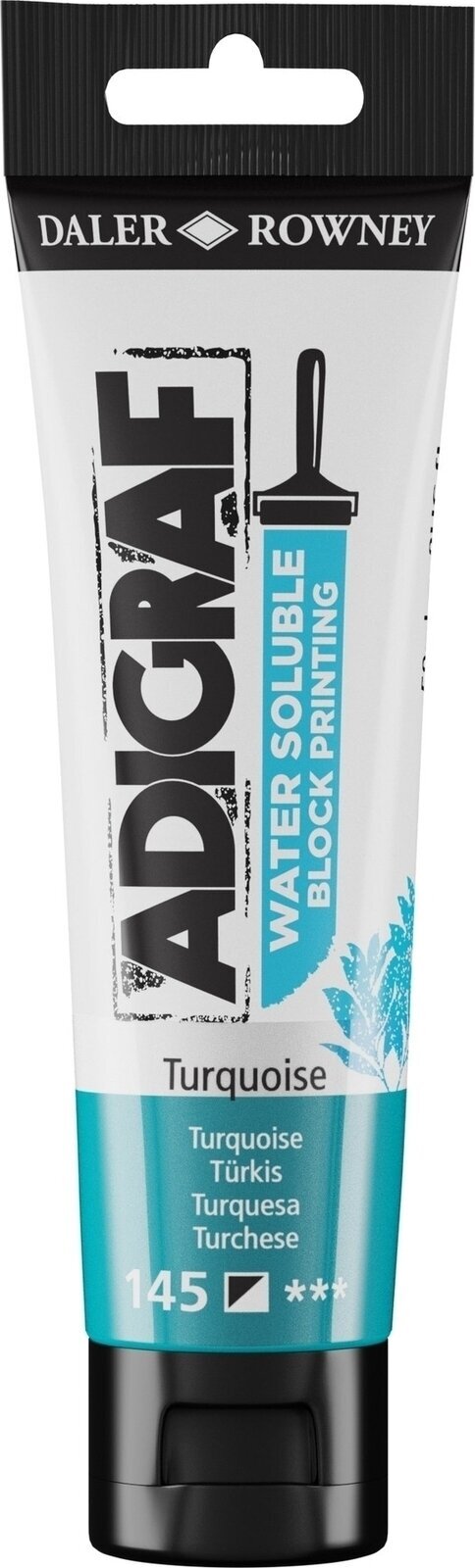 Χρώμα για λινογραφία Daler Rowney Adigraf Block Printing Water Soluble Colour Χρώμα για λινογραφία Turquoise 59 ml