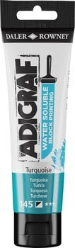 Paint For Linocut Daler Rowney Adigraf Block Printing Water Soluble Colour Paint For Linocut Turquoise 59 ml - 1