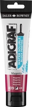 Farba na linoryt Daler Rowney Adigraf Block Printing Water Soluble Colour Farba na linoryt Magenta 59 ml - 1