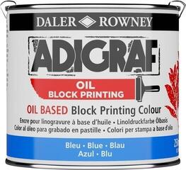 Pintura para linograbado Daler Rowney Adigraf Block Printing Oil Pintura para linograbado Blue 250 ml