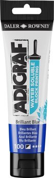 Paint For Linocut Daler Rowney Adigraf Block Printing Water Soluble Colour Paint For Linocut Brilliant Blue 59 ml - 1