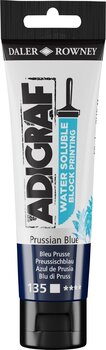 Paint For Linocut Daler Rowney Adigraf Block Printing Water Soluble Colour Paint For Linocut Prussian Blue 59 ml - 1