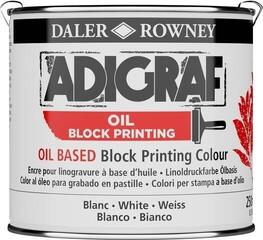 Paint For Linocut Daler Rowney Adigraf Block Printing Oil Paint For Linocut White 250 ml