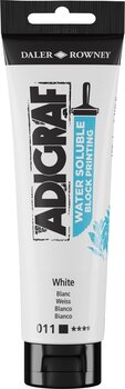 Verf voor linosnede Daler Rowney Adigraf Block Printing Water Soluble Colour Verf voor linosnede White 150 ml - 1