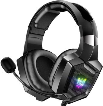 PC headset Onikuma K8 RGB Wired Gaming Headset Black - 1